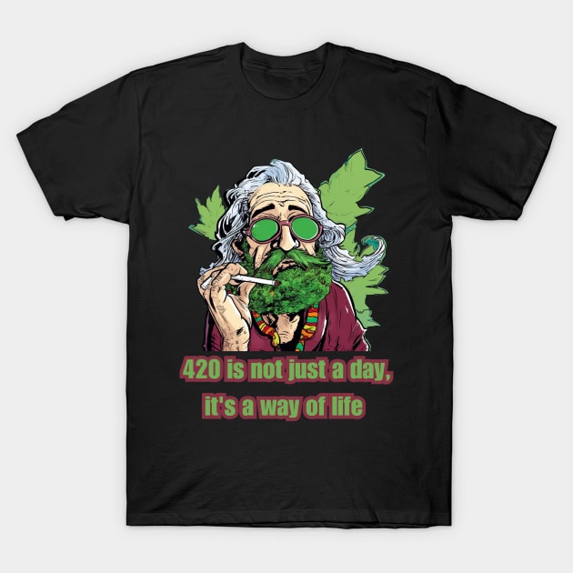 Canabis 420 Marijuana  420 Is Not Just a Day it is a Way of Life T-Shirt by FrogandFog